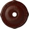 Ekena Millwork Heaton Ceiling Medallion (Canopies up to 6 1/2"), 27 1/2"OD x 3 7/8"ID x 2 1/4"P, Brushed Mahogany CM27HEBMF - alternate 1